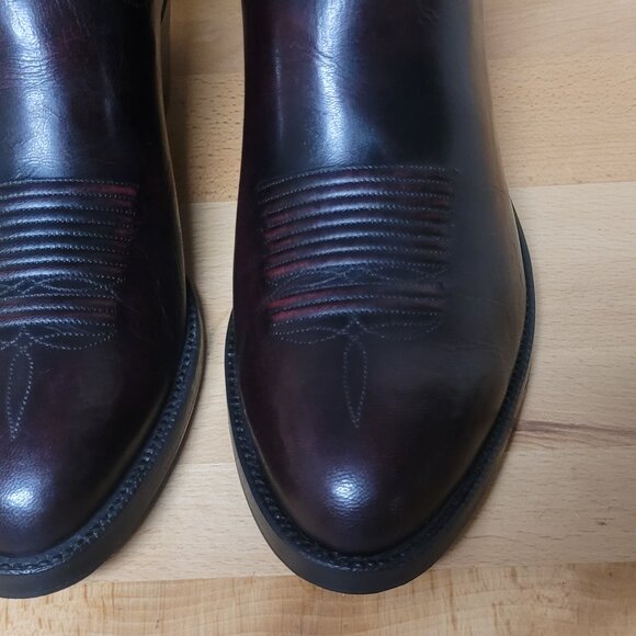 VINTAGE LUCCHESE CLASSICS L6630 GOAT SKIN WESTERN BOOT 10.5 EE - Picture 2 of 5